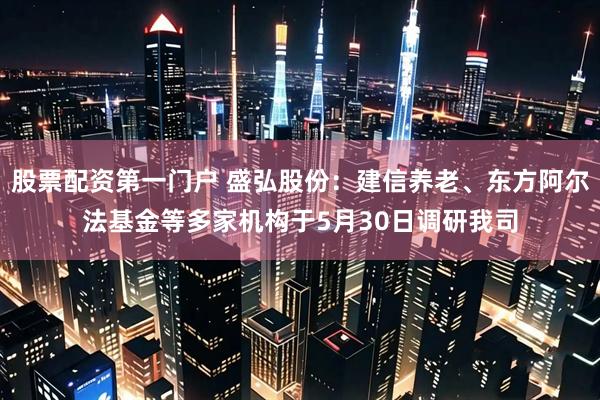 股票配资第一门户 盛弘股份：建信养老、东方阿尔法基金等多家机构于5月30日调研我司